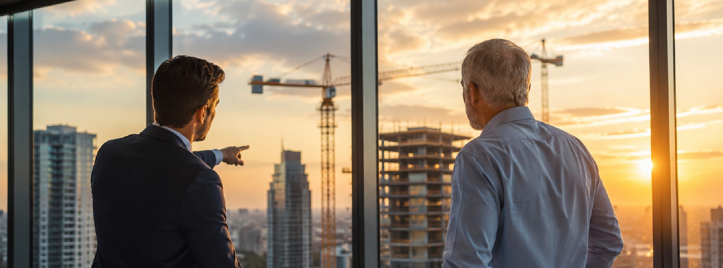 Business owners discussing company valuation